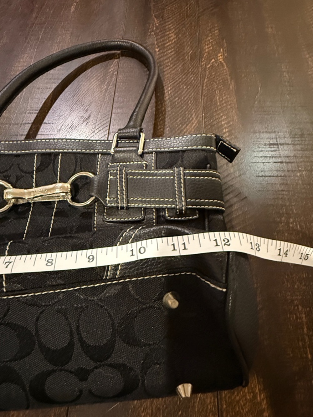 Coach Hampton Signature Carryall Black Horsebit F04U-2187 - Picture 14 of 15